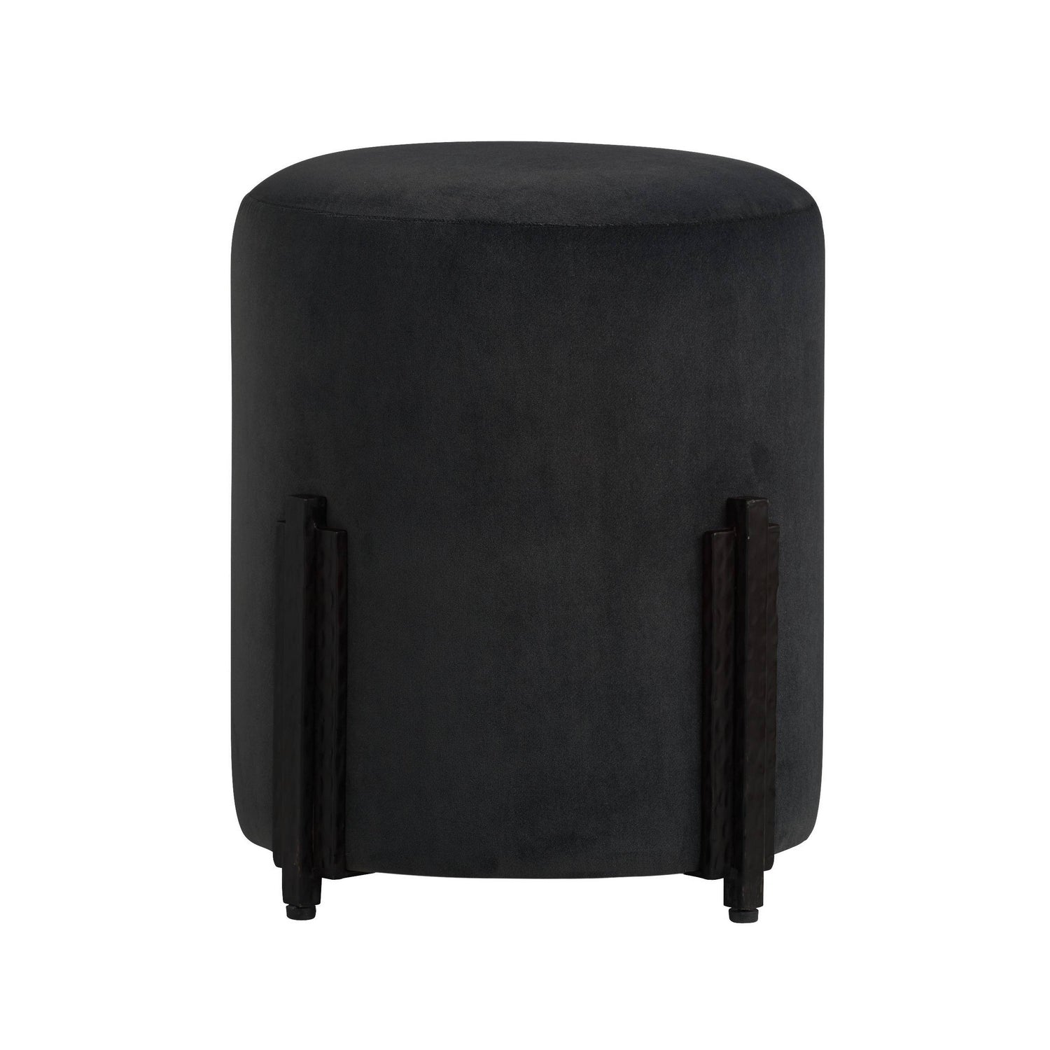 Arteriors - FOI15 - Accent Stool - Wexler - Pebble/Blackened Iron
