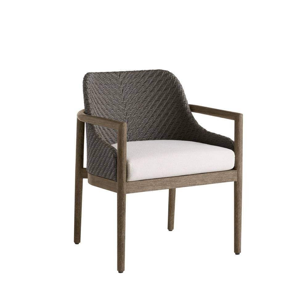 Arteriors - FRS35 - Outdoor Dining Chair - Chilton - Pearl/Dark Gray Wash