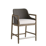 Arteriors - FSS18 - Outdoor Counter Stool - Chilton - Pearl/Dark Gray Wash