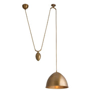 Arteriors - GDDPI01 - One Light Pendant - Egg - Antique Brass
