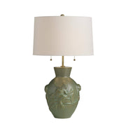 Arteriors - GDPTC01-SH027 - Two Light Table Lamp - Grenouille - Dark Moss/Antique Brass