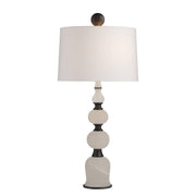 Arteriors - GDPTC02-829 - Two Light Table Lamp - Minaret - White/English Bronze