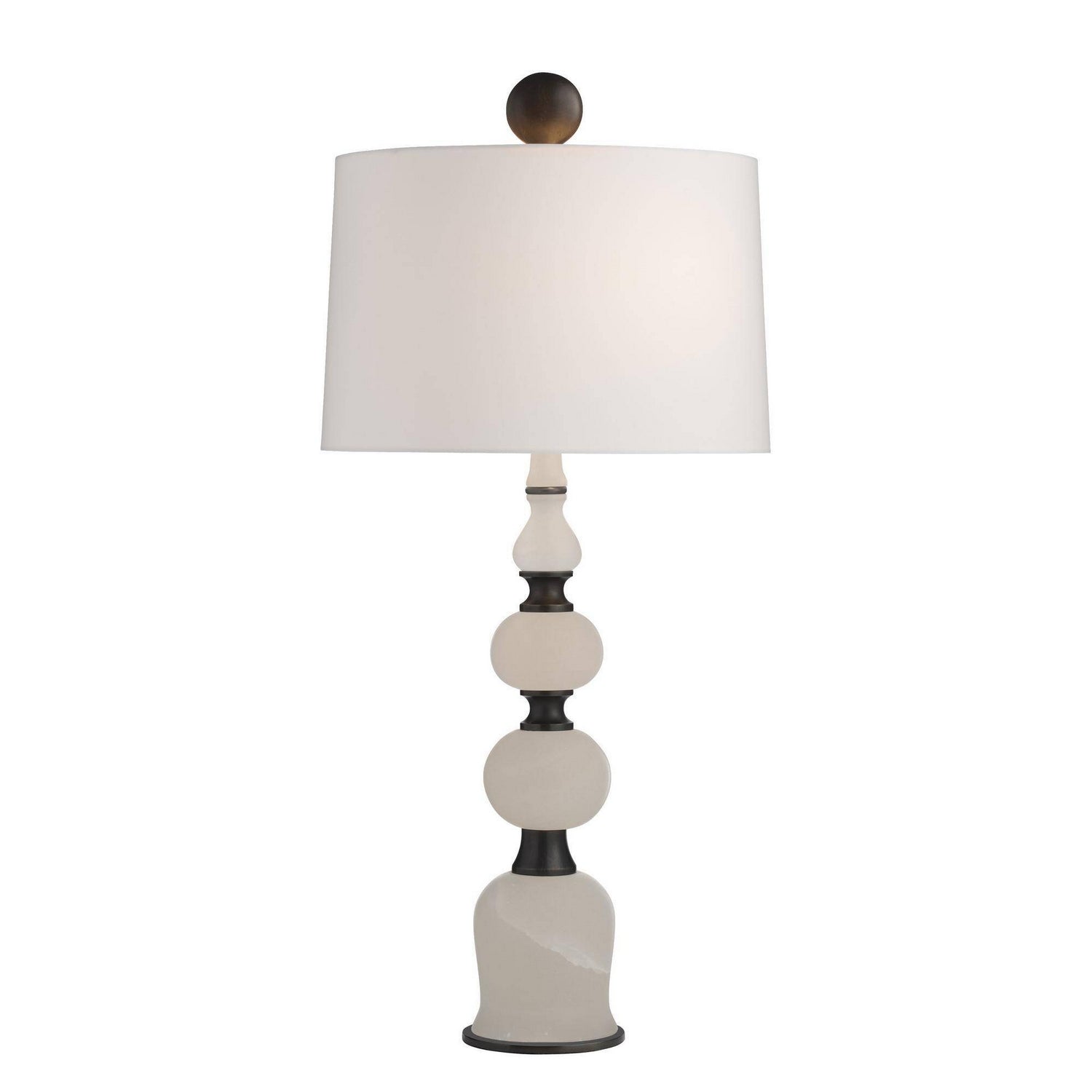Arteriors - GDPTC02-829 - Two Light Table Lamp - Minaret - White/English Bronze