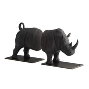 Arteriors - ATC11 - Bookends, Set of 2 - Etosha - Charcoal/Bronze