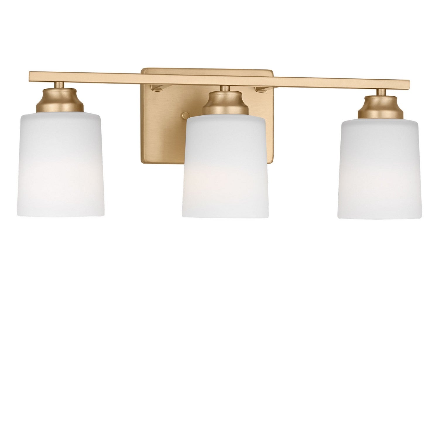 Generation Lighting - 4420903-848 - Three Light Bath - Vinton - Satin Brass
