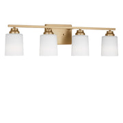 Generation Lighting - 4420904-848 - Four Light Bath - Vinton - Satin Brass