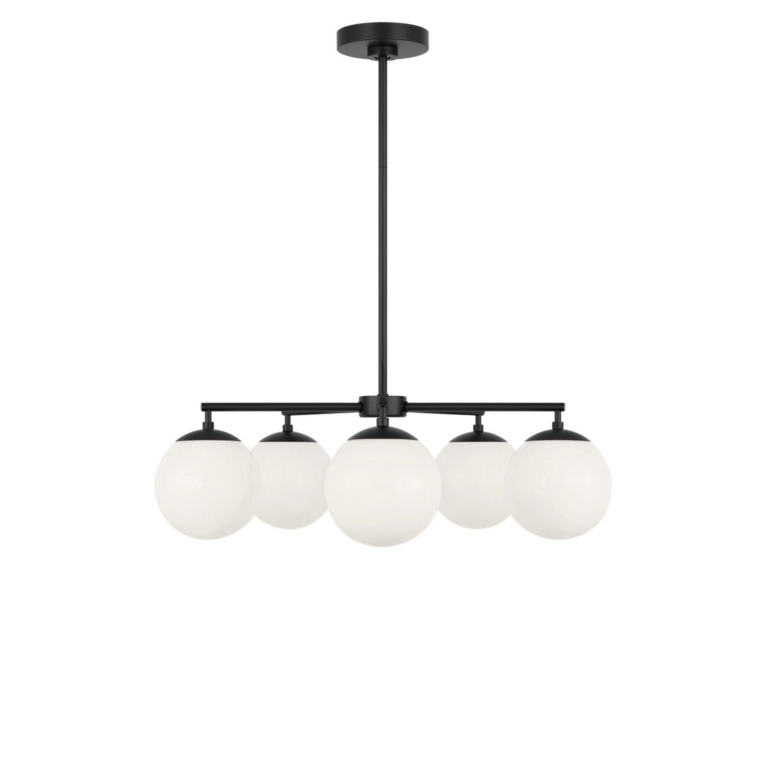 Generation Lighting - GLC1795MBK - Five Light Chandelier - Nube - Midnight Black