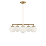 Generation Lighting - GLC1795SBE - Five Light Chandelier - Nube - Satin Brass