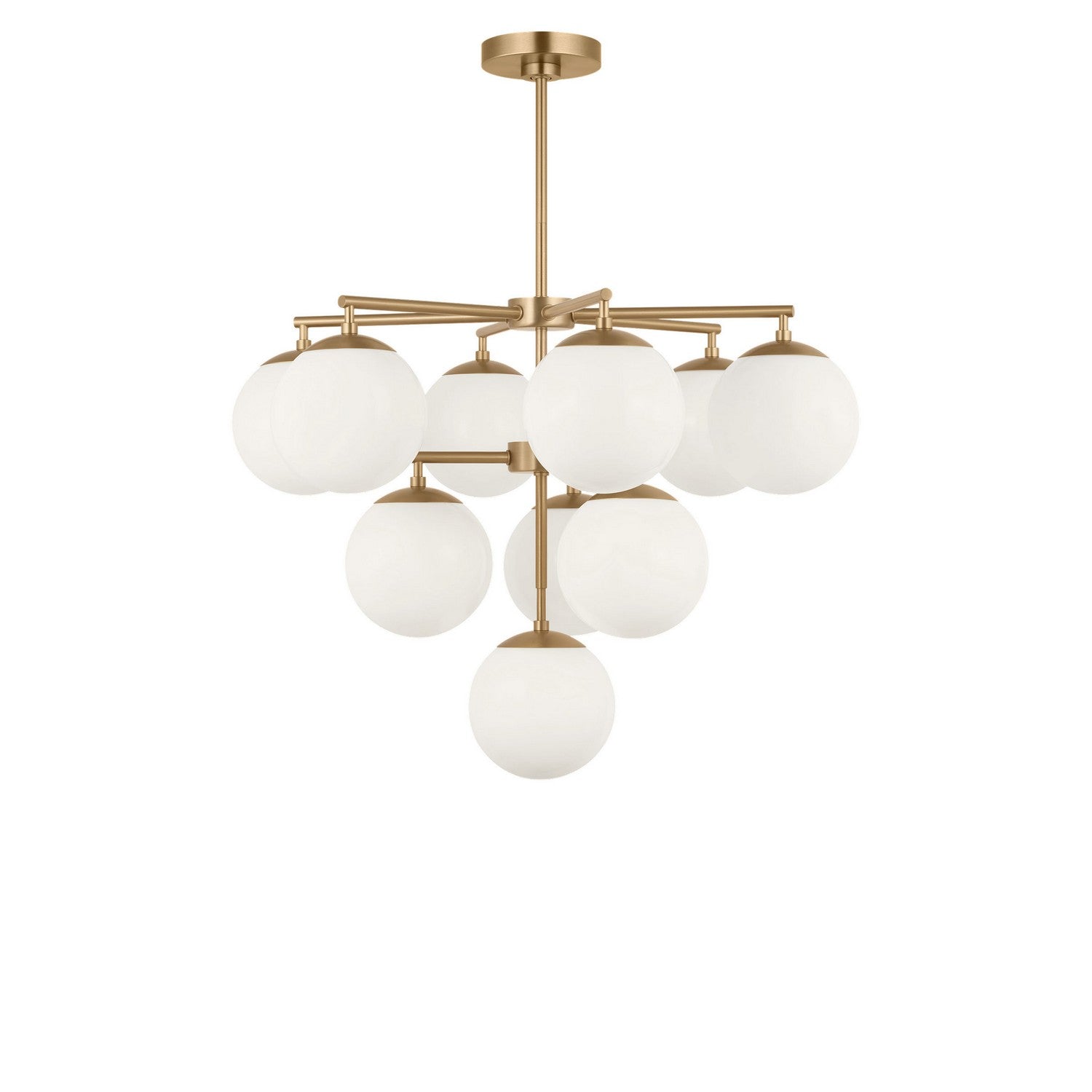 Generation Lighting - GLC18010SB - Ten Light Chandelier - Nube - Satin Brass