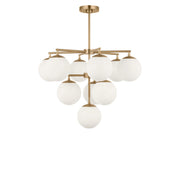 Generation Lighting - GLC18010SBE - Ten Light Chandelier - Nube - Satin Brass