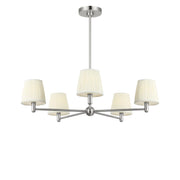 Generation Lighting - GLC1865BN - Five Light Chandelier - Vilera - Brushed Nickel