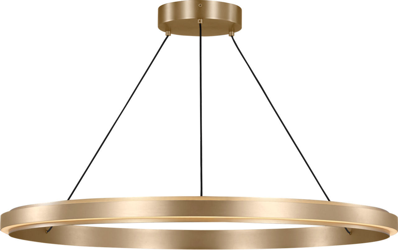 Generation Lighting - GLC1901SB - LED Chandelier - Aro - Satin Brass