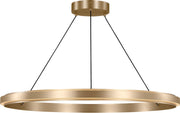 Generation Lighting - GLC1901SB - LED Chandelier - Aro - Satin Brass