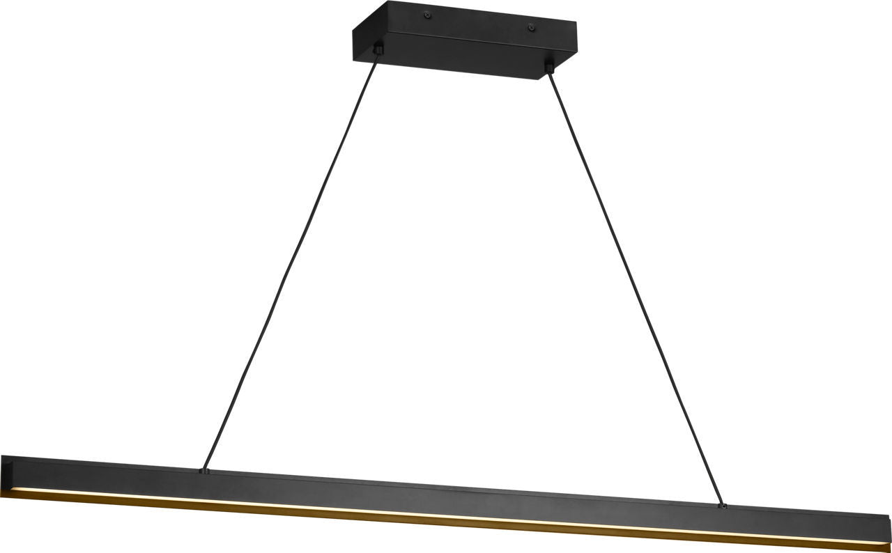 Generation Lighting - GLC1911MBK - Linear Chandelier - Aro - Midnight Black
