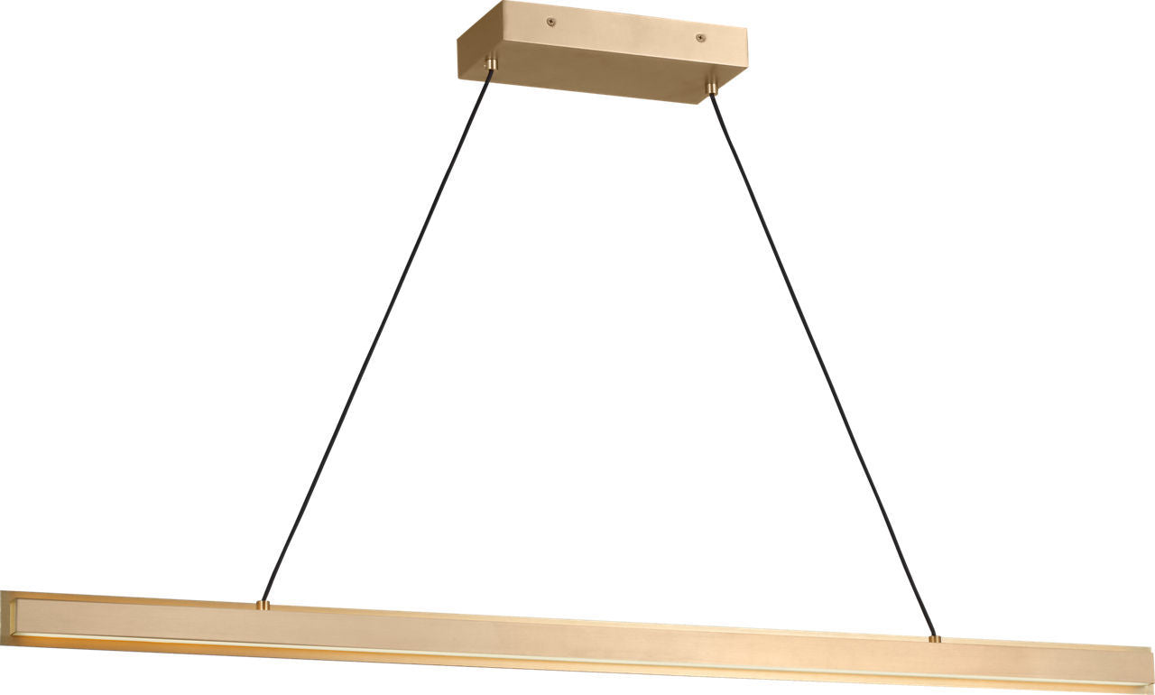 Generation Lighting - GLC1911SB - Linear Chandelier - Aro - Satin Brass