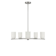 Generation Lighting - GLC1935BNE - Five Light Chandelier - Neblina - Brushed Nickel