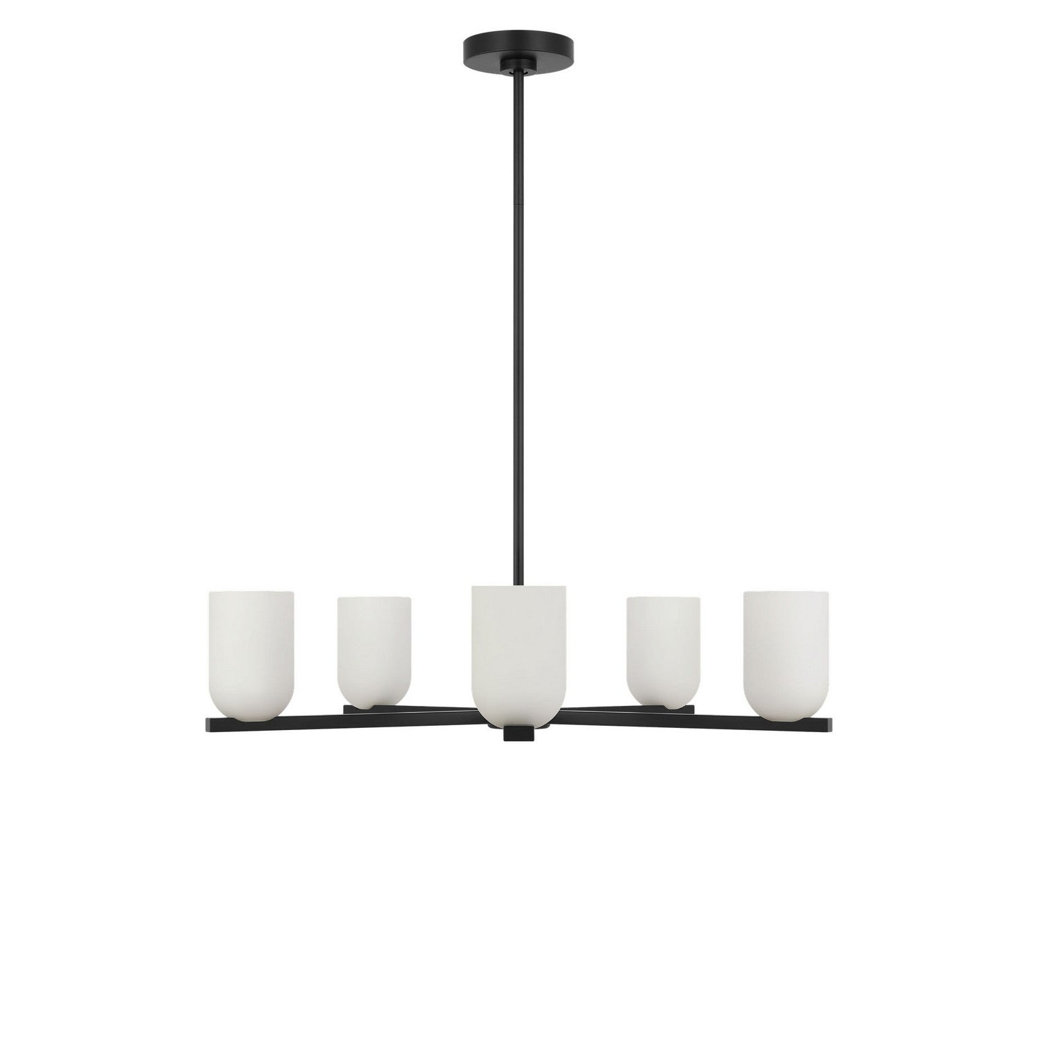 Generation Lighting - GLC1935MBK - Five Light Chandelier - Neblina - Midnight Black