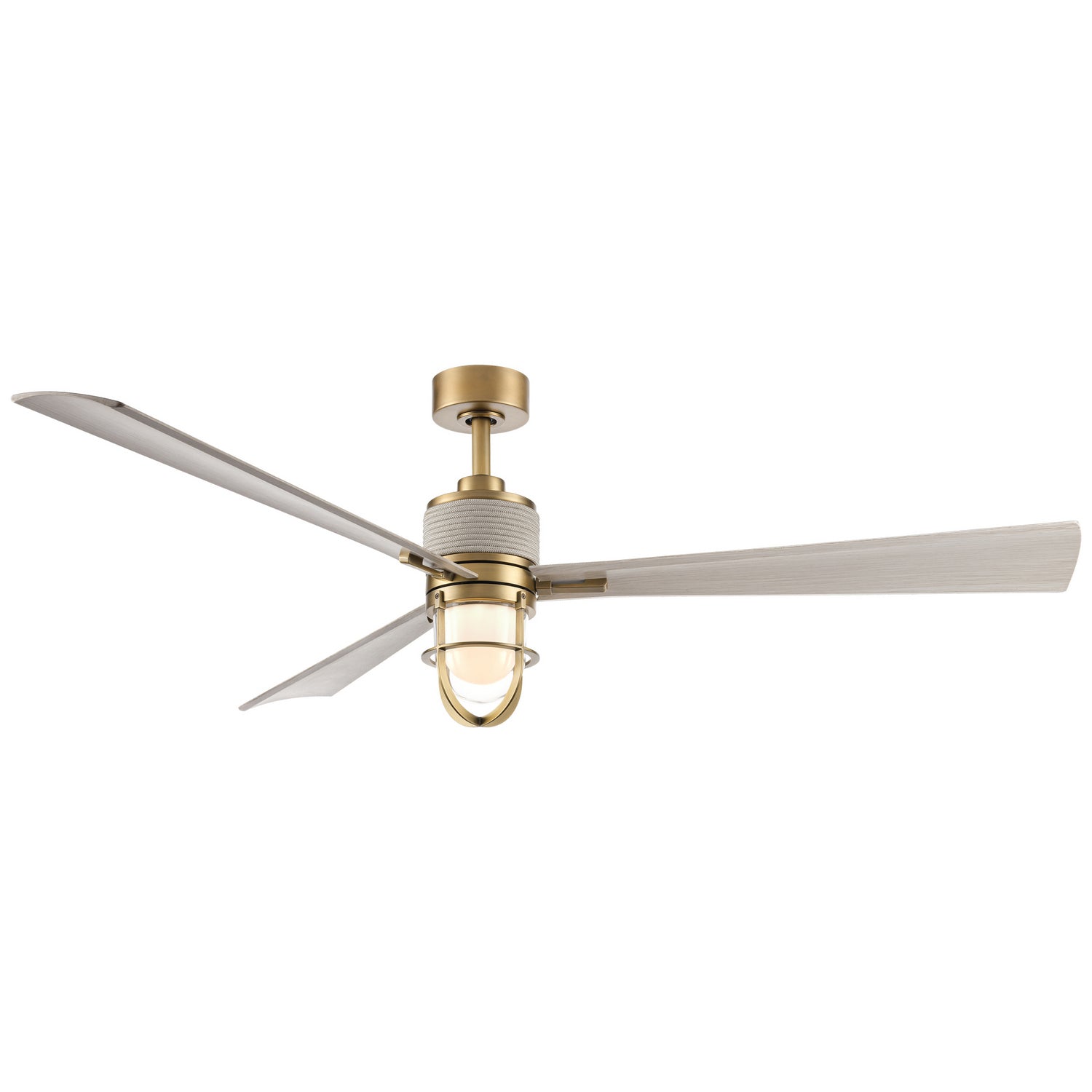 Minka Aire - F768L-LBR/WCD - 65"Ceiling Fan - Nauticus - Legacy Brass
