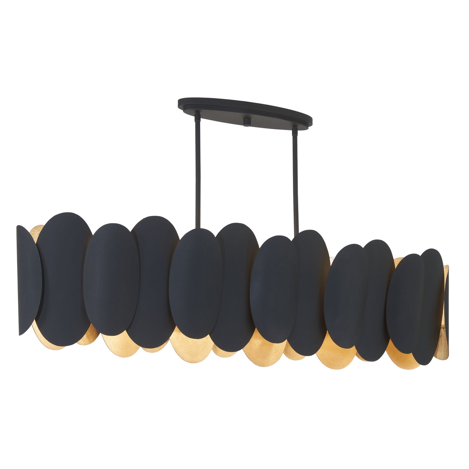 Minka-Lavery - 1419-897 - Ten Light Island Pendant - Vailen - Dark Matte Black