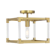 Minka-Lavery - 1455-695 - One Light Semi Flush Mount - Oro District - Soft Brass