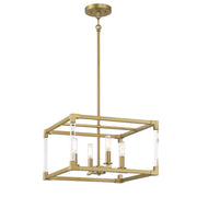Minka-Lavery - 1458-695 - Four Light Pendant - Oro District - Soft Brass
