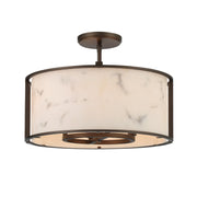 Minka-Lavery - 1679-755 - Four Light Semi Flush Mount - Buchanan - Hellenic Bronze