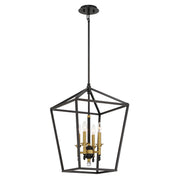 Minka-Lavery - 2103-726 - Four Light Pendant - Townhall - Coal And Soft Brass