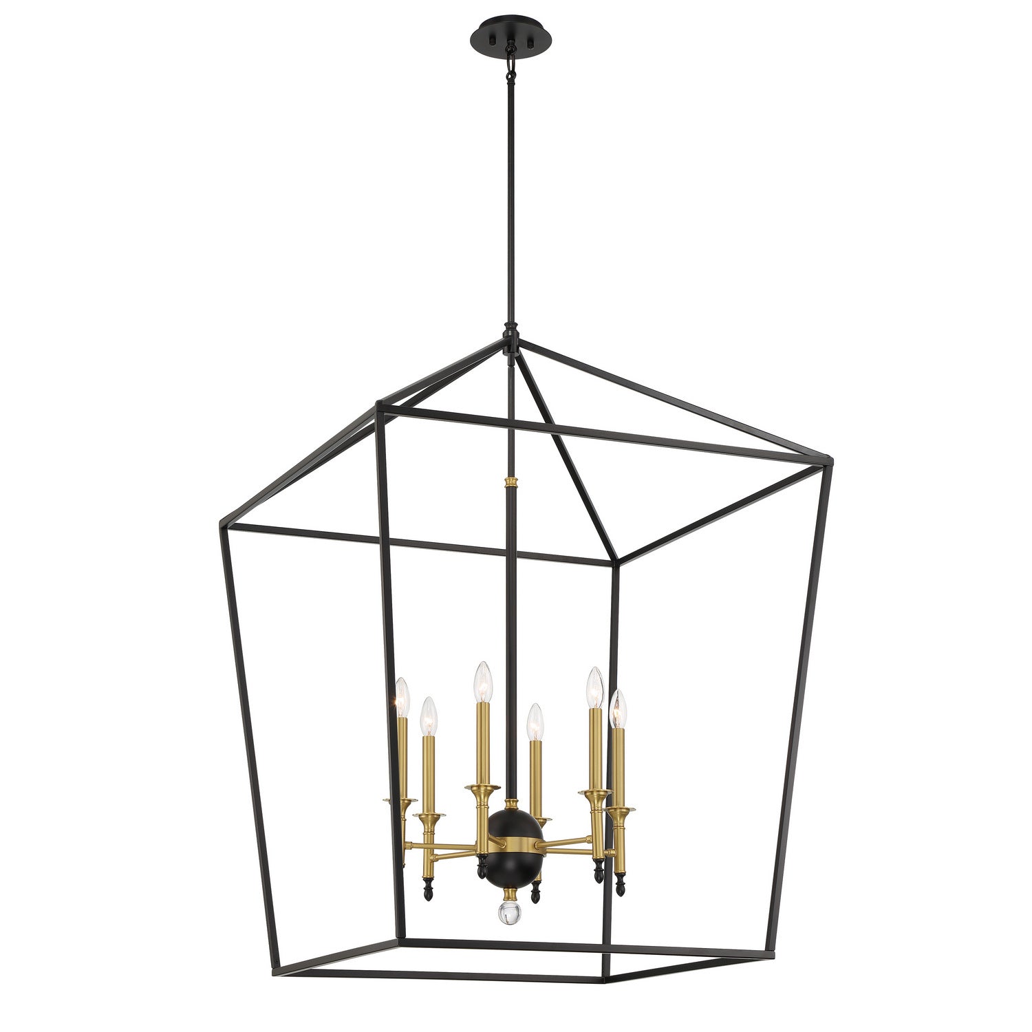 Minka-Lavery - 2106-726 - Six Light Pendant - Townhall - Coal And Soft Brass