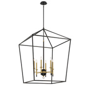 Minka-Lavery - 2106-726 - Six Light Pendant - Townhall - Coal And Soft Brass