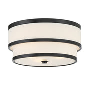Minka-Lavery - 2444-66A - Three Light Flush Mount - Cascade - Coal