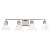 Minka-Lavery - 2474-84 - Four Light Bath - Chatham Square - Brushed Nickel