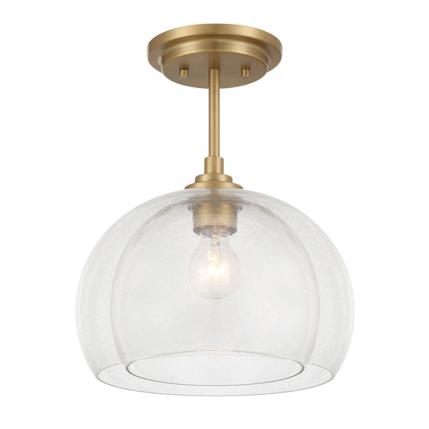 Minka-Lavery - 2725-732 - One Light Convertible Semi Flush/Pendant - Glint - Legacy Brass