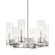 Minka-Lavery - 3895-77 - Six Light Chandelier - Vernon Place - Chrome