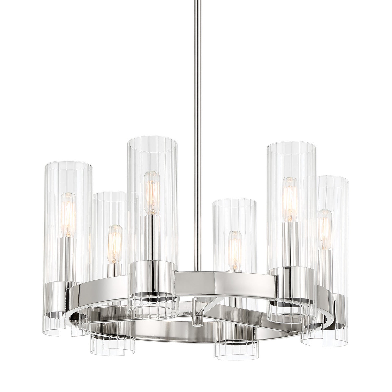 Minka-Lavery - 3895-77 - Six Light Chandelier - Vernon Place - Chrome