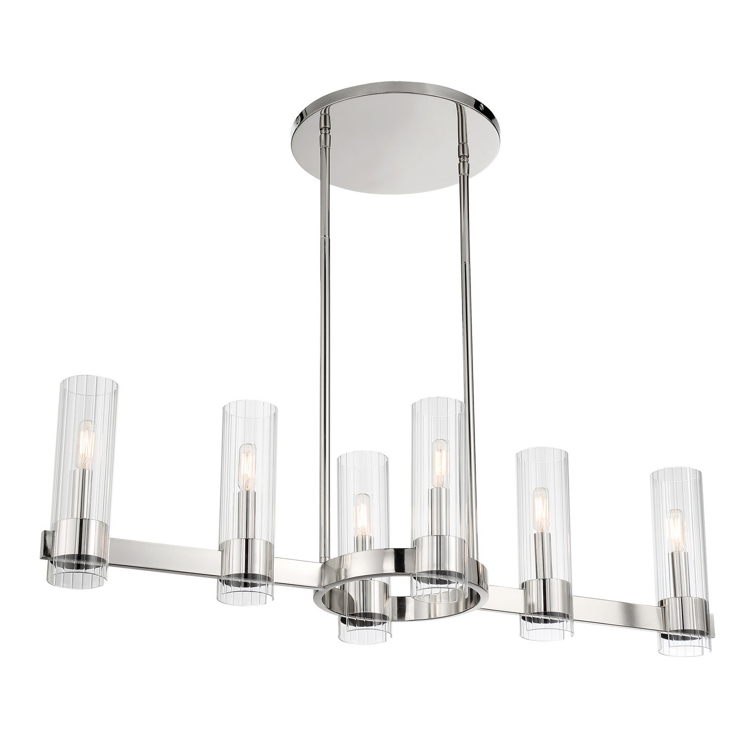 Minka-Lavery - 3896-77 - Six Light Island Pendant - Vernon Place - Chrome