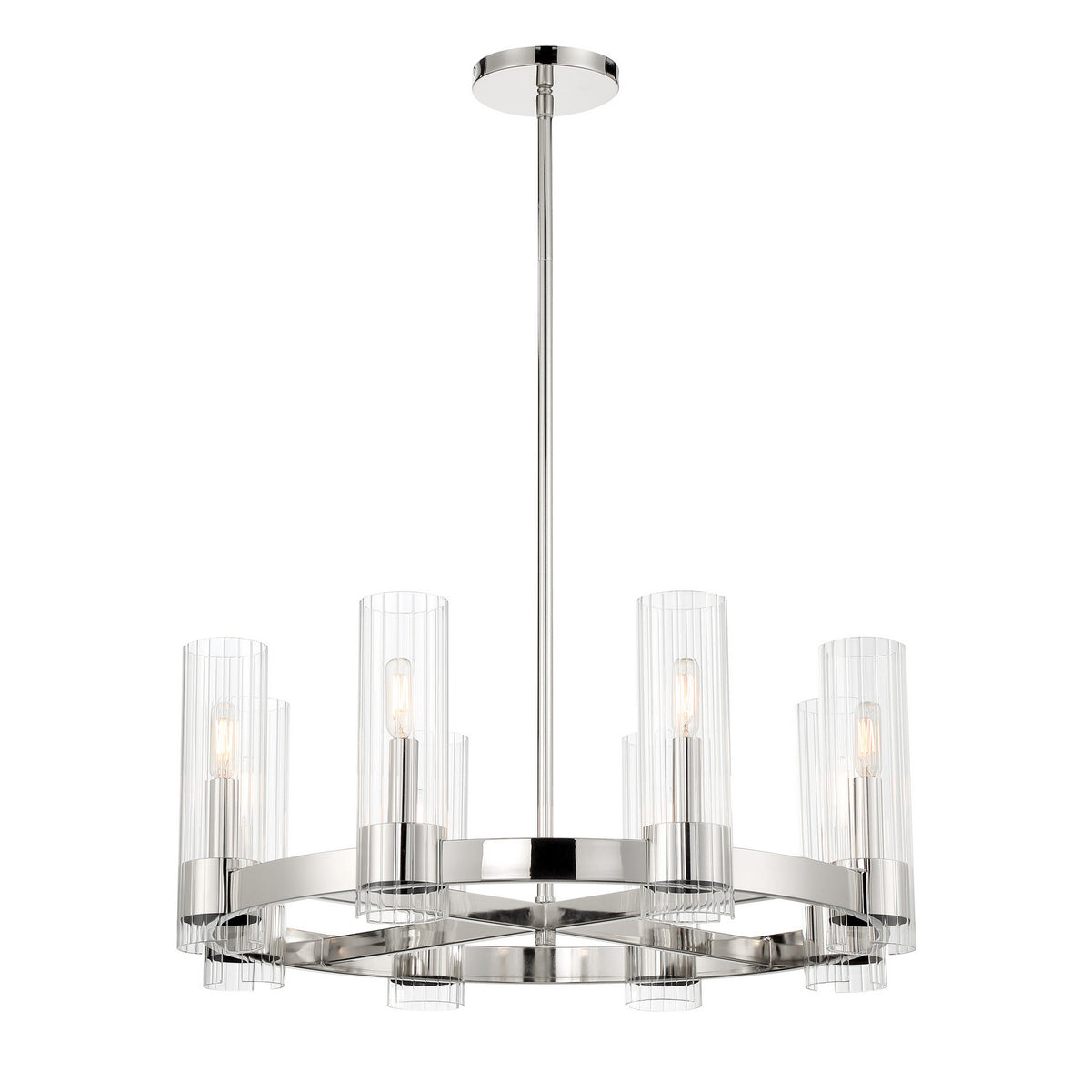 Minka-Lavery - 3898-77 - Eight Light Chandelier - Vernon Place - Chrome