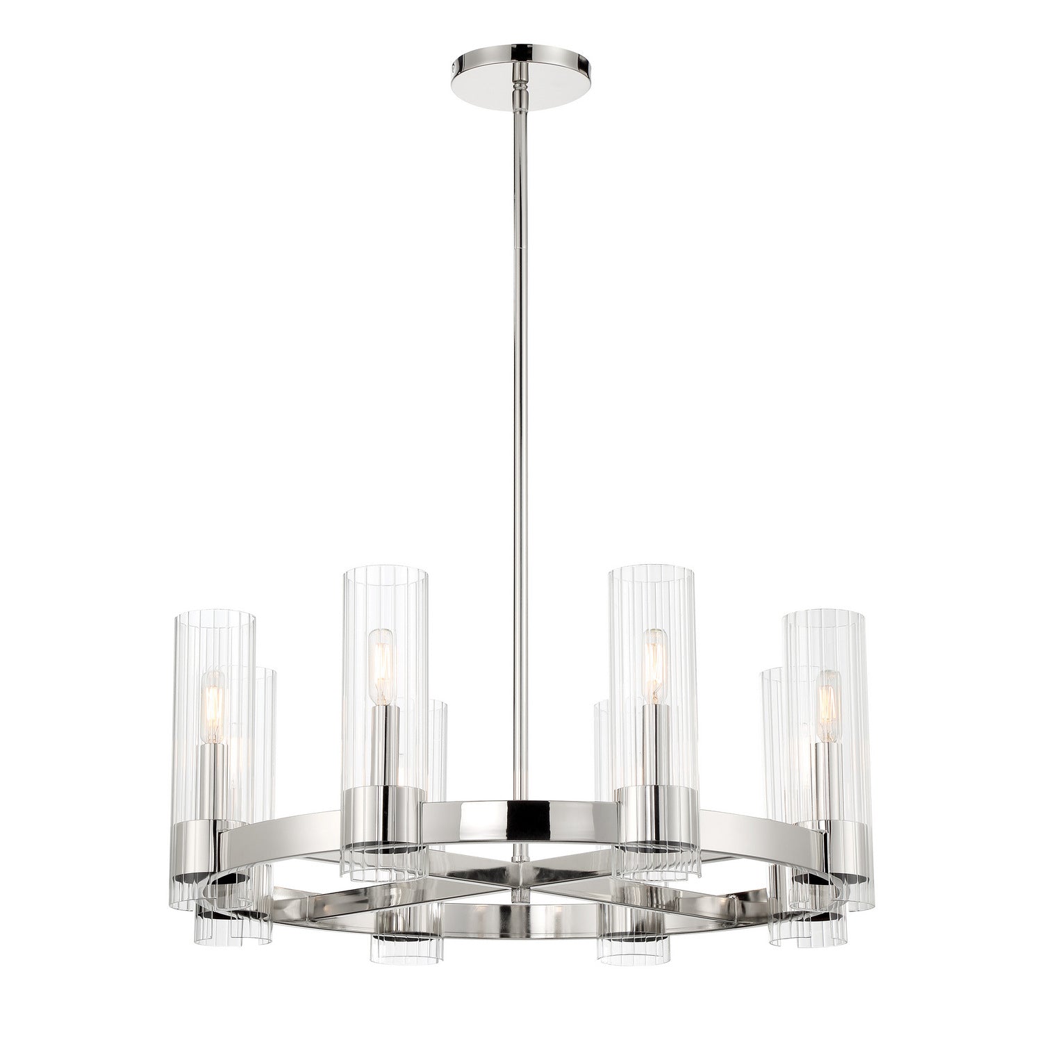 Minka-Lavery - 3898-77 - Eight Light Chandelier - Vernon Place - Chrome