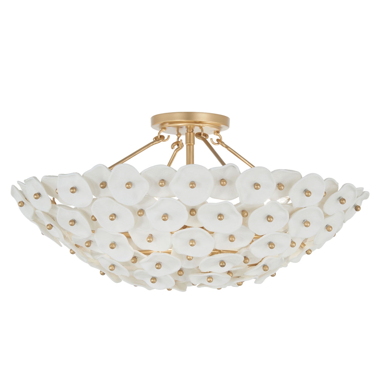 Metropolitan - N1824-732 - Four Light Semi Flush Mount - Coastlyn - Legacy Brass
