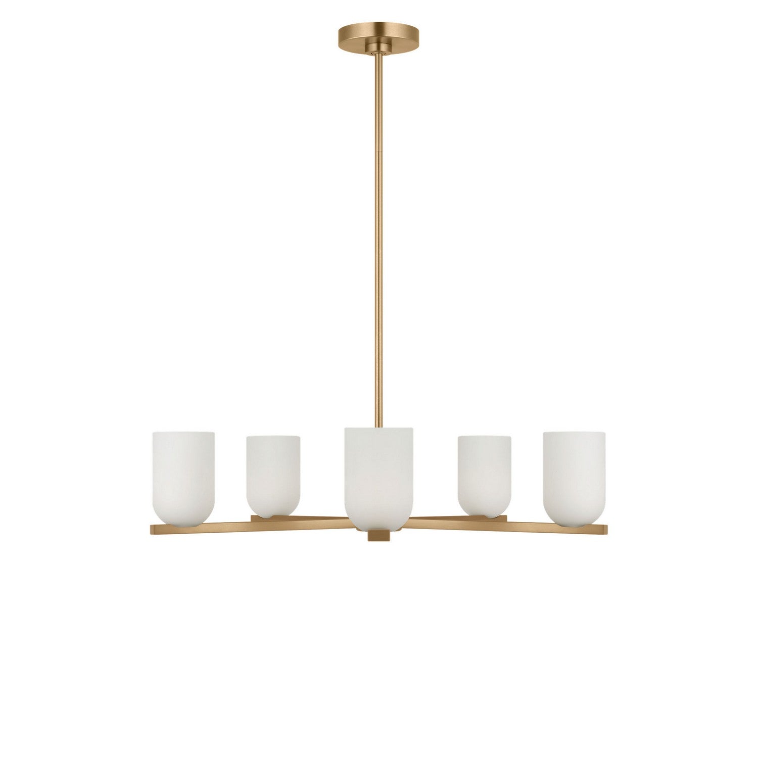Generation Lighting - GLC1935SBE - Five Light Chandelier - Neblina - Satin Brass