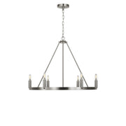 Generation Lighting - GLC2016BN - Six Light Chandelier - Mirla - Brushed Nickel