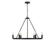 Generation Lighting - GLC2016MBKE - Six Light Chandelier - Mirla - Midnight Black