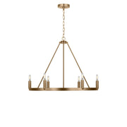 Generation Lighting - GLC2016SB - Six Light Chandelier - Mirla - Satin Brass