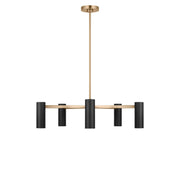 Generation Lighting - GLC2055SB - Five Light Chandelier - Zentro - Satin Brass