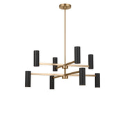 Generation Lighting - GLC2068SB - Eight Light Chandelier - Zentro - Satin Brass