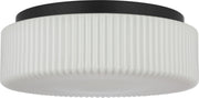 Generation Lighting - GLF1992MBK - Two Light Flush Mount - Axira - Midnight Black