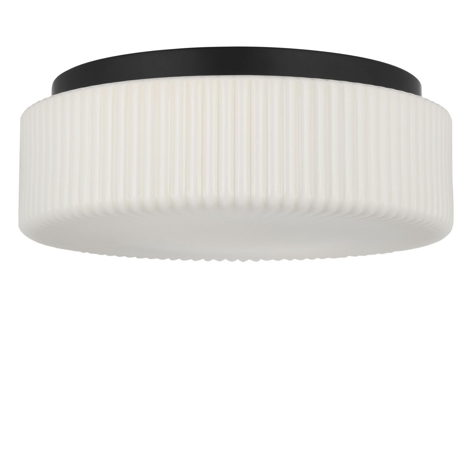 Generation Lighting - GLF1992MBKE - Two Light Flush Mount - Axira - Midnight Black