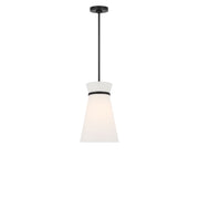 Generation Lighting - GLP1751MBKE - One Light Pendant - Fynn - Midnight Black
