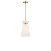 Generation Lighting - GLP1751SB - One Light Pendant - Fynn - Satin Brass
