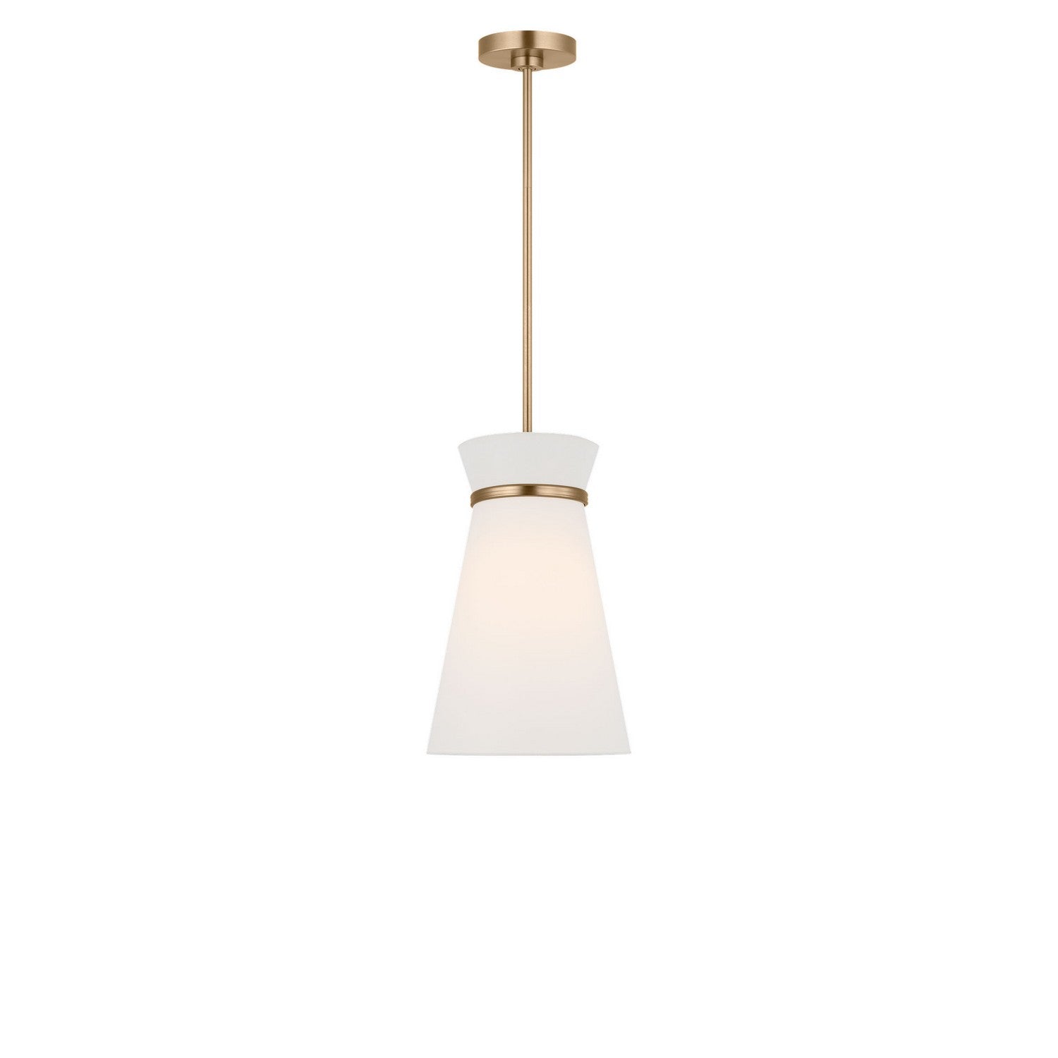 Generation Lighting - GLP1751SBE - One Light Pendant - Fynn - Satin Brass