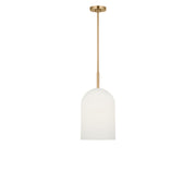 Generation Lighting - GLP1941SBE - One Light Pendant - Neblina - Satin Brass